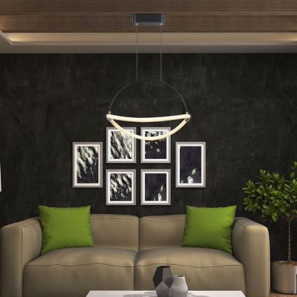 Світлодіодна підвісна люстра LED/12W/230V 4000K діаметр 40 см