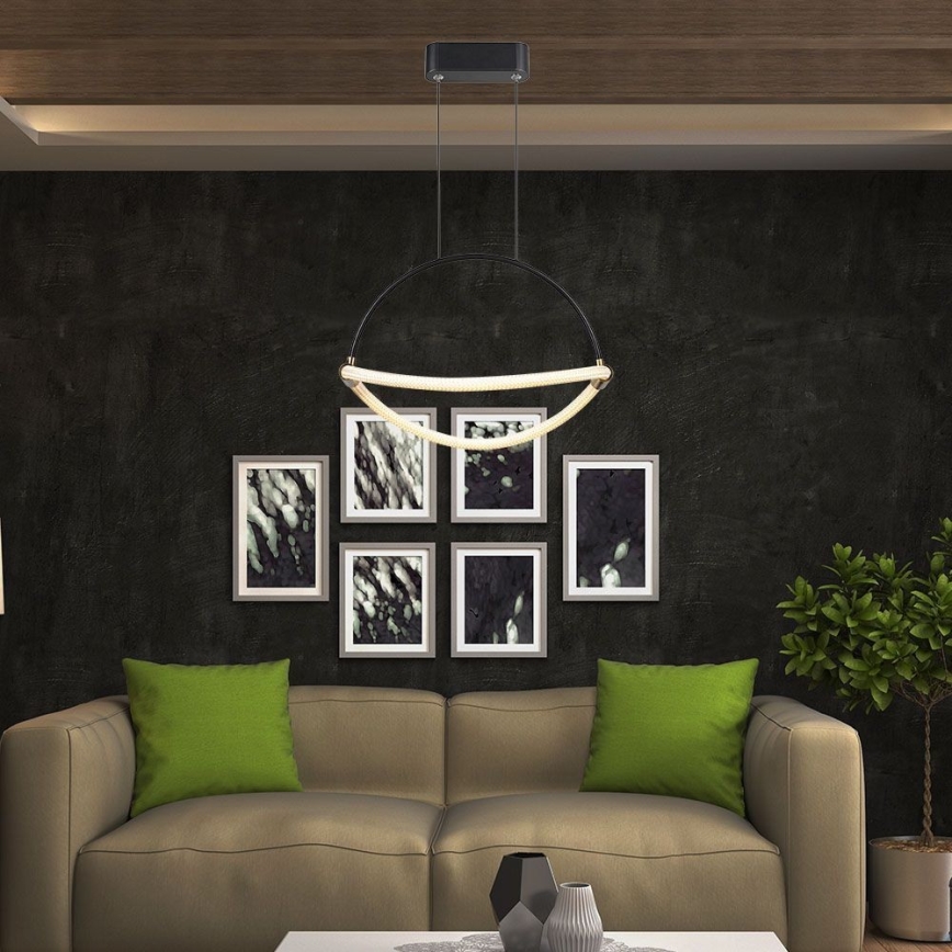 Світлодіодна підвісна люстра LED/12W/230V 4000K діаметр 40 см