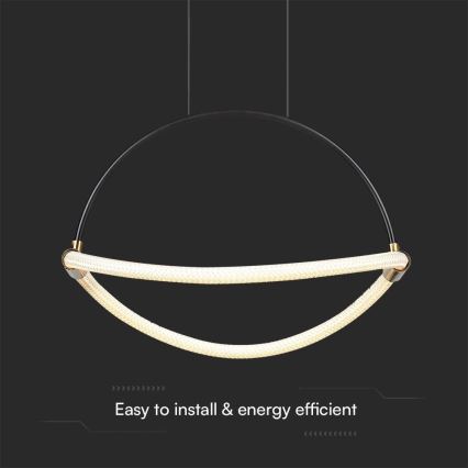 Світлодіодна підвісна люстра LED/12W/230V 4000K діаметр 40 см