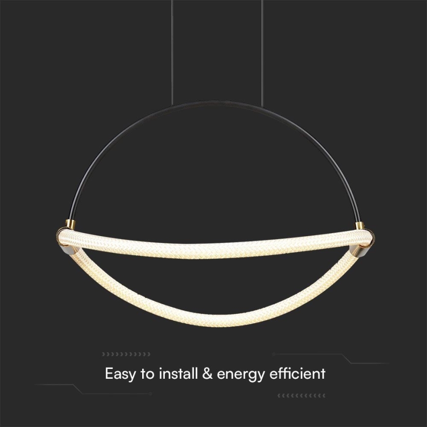 Світлодіодна підвісна люстра LED/12W/230V 4000K діаметр 40 см