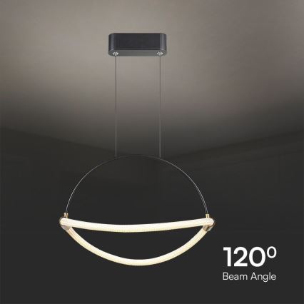 Світлодіодна підвісна люстра LED/12W/230V 4000K діаметр 40 см