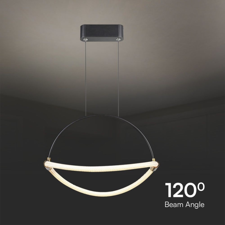 Світлодіодна підвісна люстра LED/12W/230V 4000K діаметр 40 см