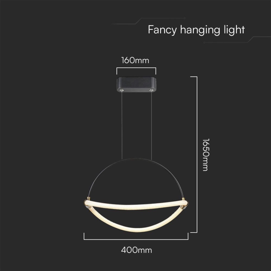 Світлодіодна підвісна люстра LED/12W/230V 4000K діаметр 40 см