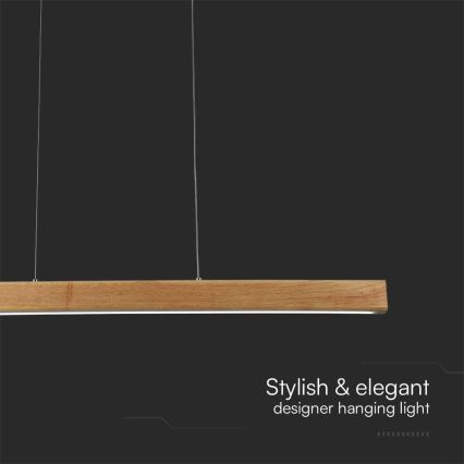 Світлодіодна підвісна люстра LED/12W/230V 4000K коричневий