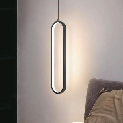 Світлодіодна підвісна люстра LED/13W/230V 3000K чорний