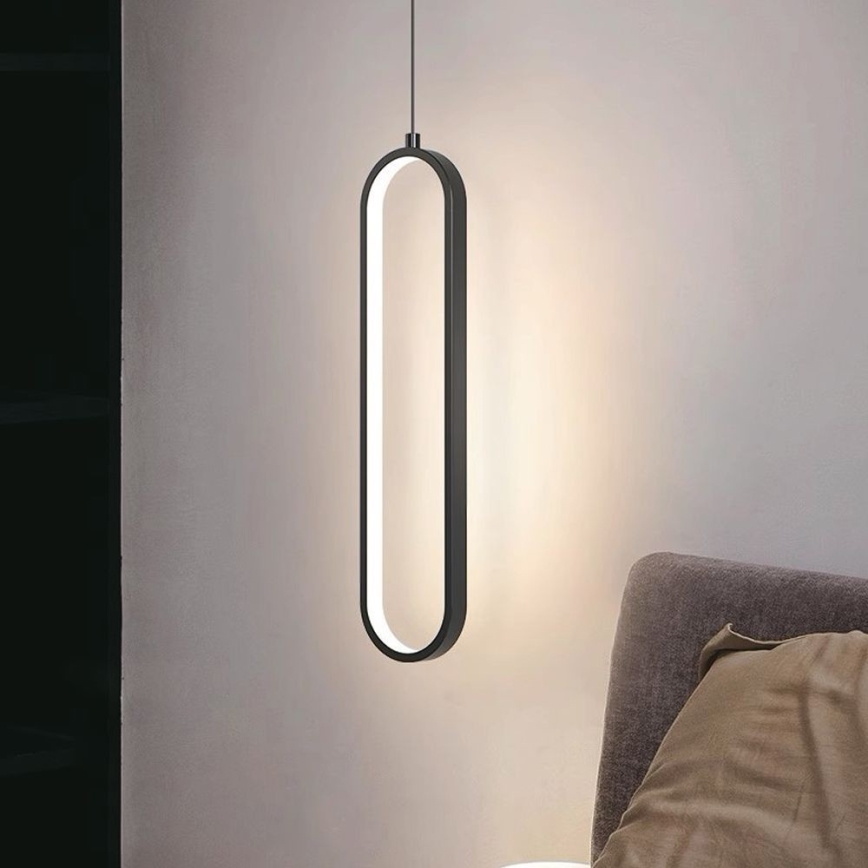 Світлодіодна підвісна люстра LED/13W/230V 3000K чорний