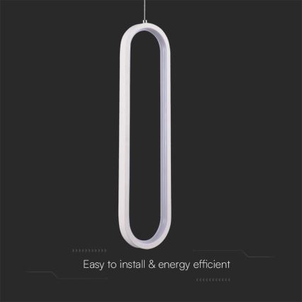 Світлодіодна підвісна люстра LED/13W/230V 4000K білий
