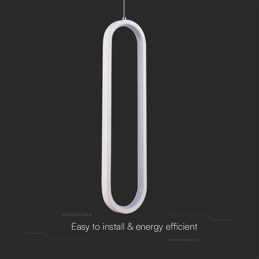 Світлодіодна підвісна люстра LED/13W/230V 4000K білий
