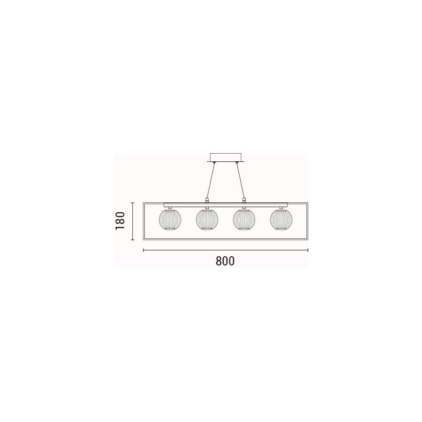 Світлодіодна підвісна люстра LED/14W/230V 3000K