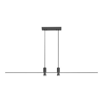 Світлодіодна підвісна люстра LED/19W/230V 4000K чорний