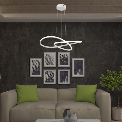 Світлодіодна підвісна люстра LED/20W/230V 3000K білий