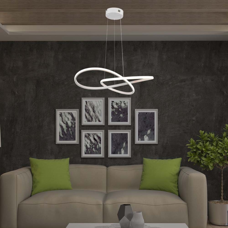 Світлодіодна підвісна люстра LED/20W/230V 3000K білий