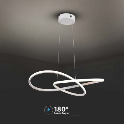 Світлодіодна підвісна люстра LED/20W/230V 3000K білий