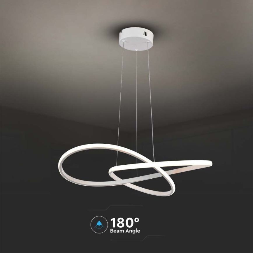 Світлодіодна підвісна люстра LED/20W/230V 3000K білий