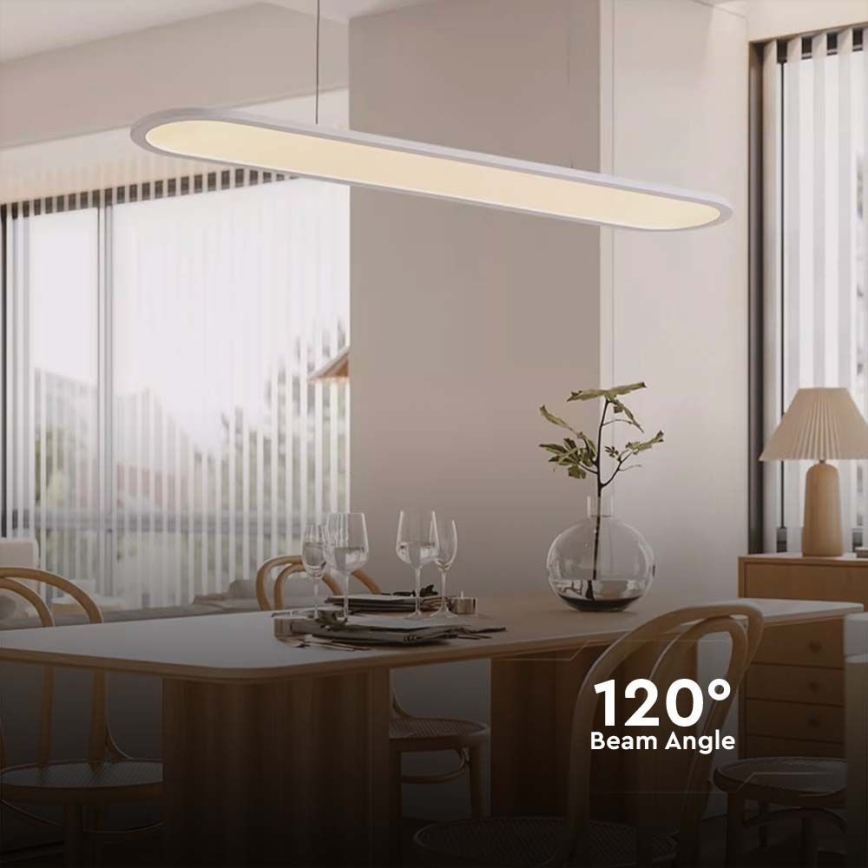 Світлодіодна підвісна люстра LED/24W/230V 3000K білий