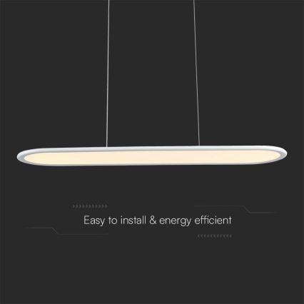 Світлодіодна підвісна люстра LED/24W/230V 3000K білий