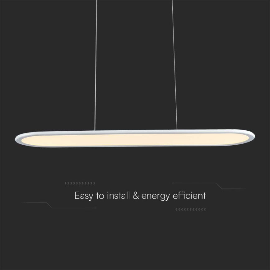 Світлодіодна підвісна люстра LED/24W/230V 3000K білий