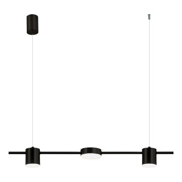 Світлодіодна підвісна люстра LED/24W/230V 3000K чорний