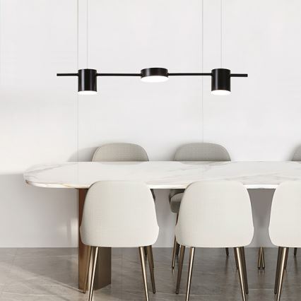 Світлодіодна підвісна люстра LED/24W/230V 3000K чорний