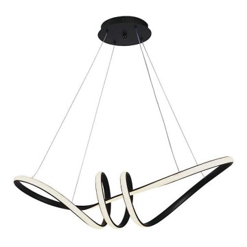 Світлодіодна підвісна люстра LED/24W/230V 3000K чорний