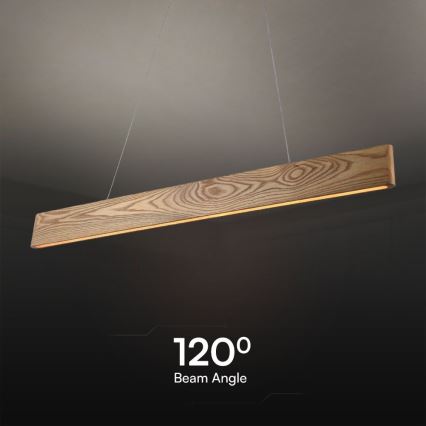 Світлодіодна підвісна люстра LED/24W/230V 3000K коричневий
