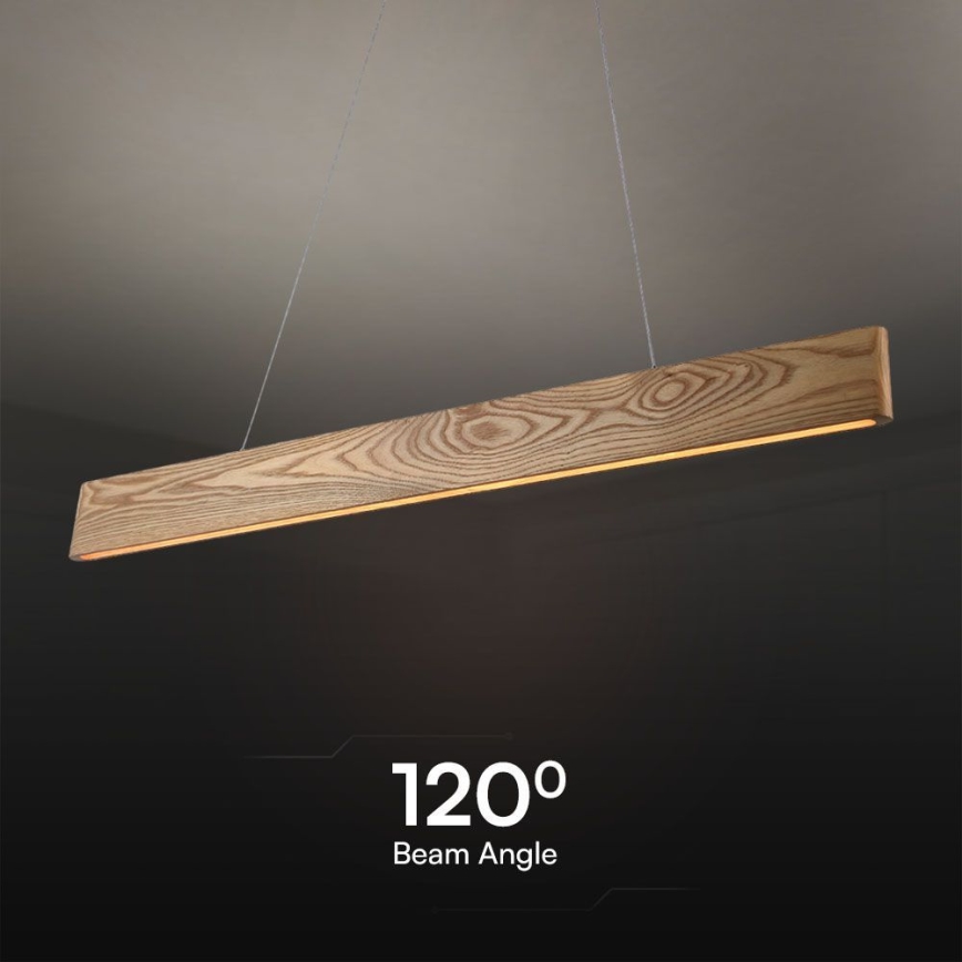 Світлодіодна підвісна люстра LED/24W/230V 3000K коричневий