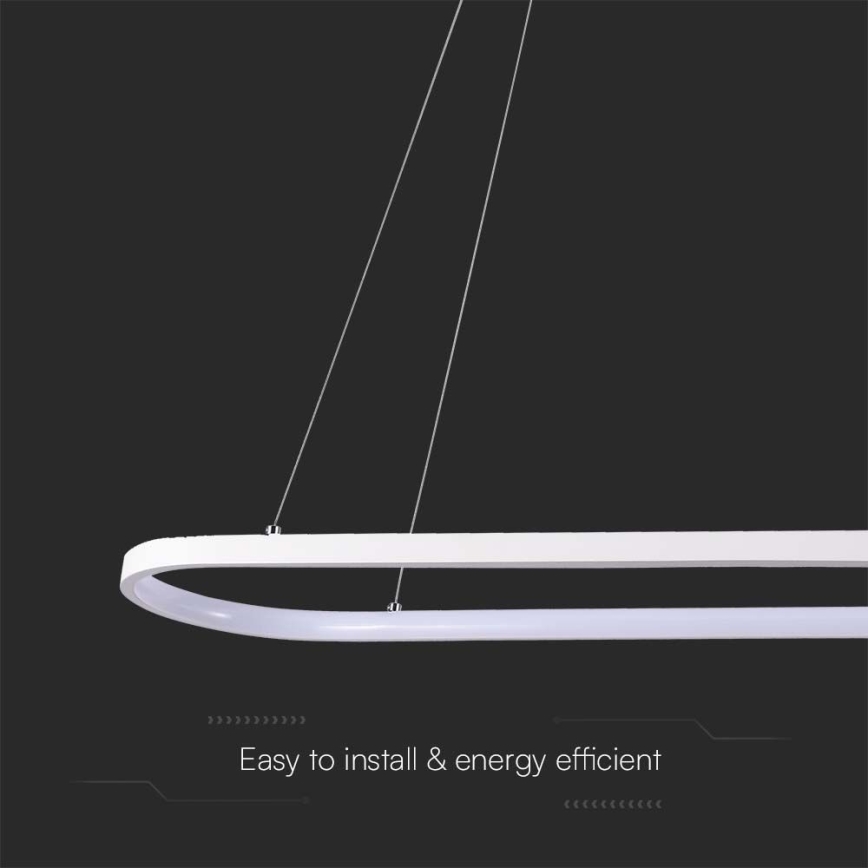 Світлодіодна підвісна люстра LED/24W/230V 4000K білий