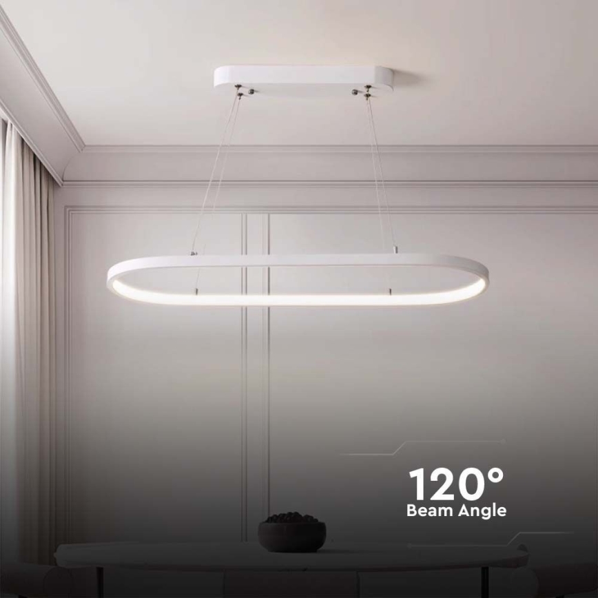 Світлодіодна підвісна люстра LED/24W/230V 4000K білий