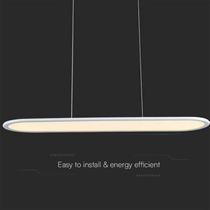 Світлодіодна підвісна люстра LED/24W/230V 4000K білий