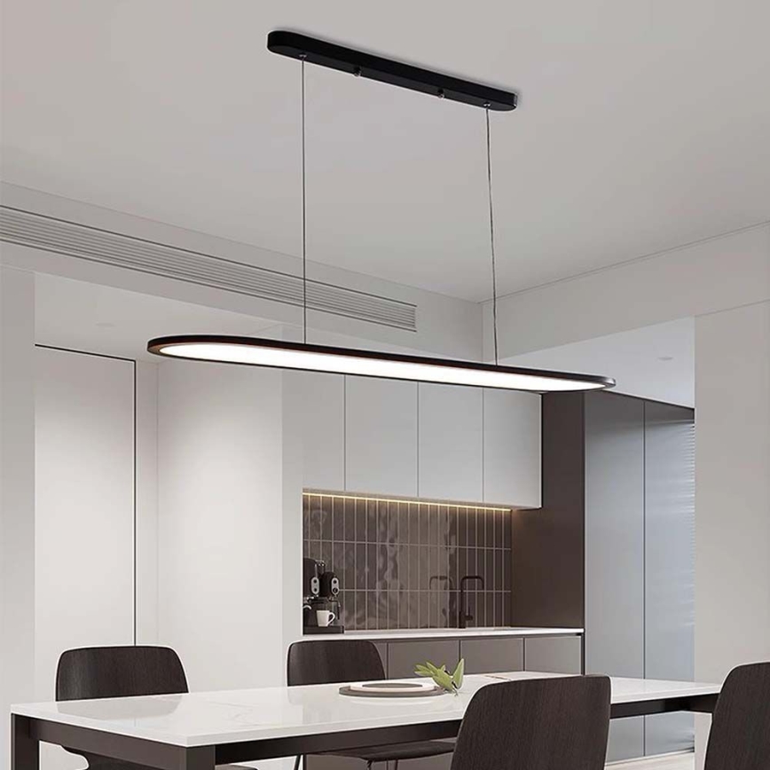 Світлодіодна підвісна люстра LED/24W/230V 4000K чорний