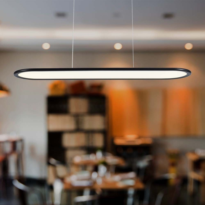 Світлодіодна підвісна люстра LED/24W/230V 4000K чорний