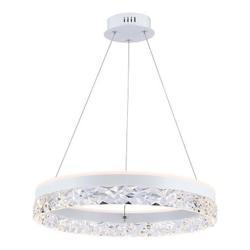 Світлодіодна підвісна люстра LED/25W/230V 3000K діаметр 50 см білий