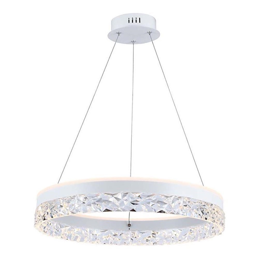 Світлодіодна підвісна люстра LED/25W/230V 3000K діаметр 50 см білий