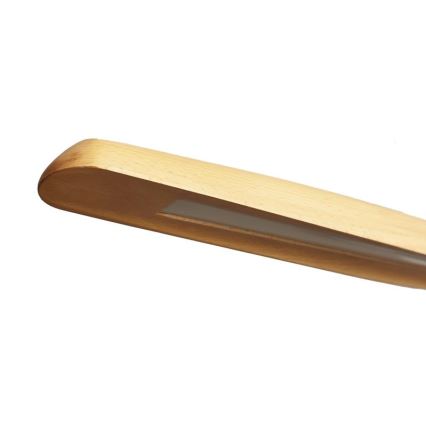 Світлодіодна підвісна люстра LED/26W/230V 4000K 150 см бук/масив