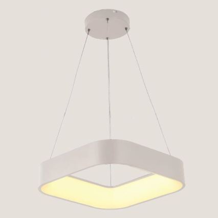 Світлодіодна підвісна люстра LED/30W/230V 3000K 45x45 см білий