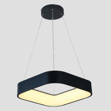 Світлодіодна підвісна люстра LED/30W/230V 3000K 45x45 см чорний