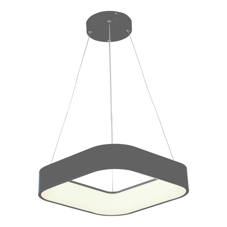 Світлодіодна підвісна люстра LED/30W/230V 3000K 45x45 см сірий