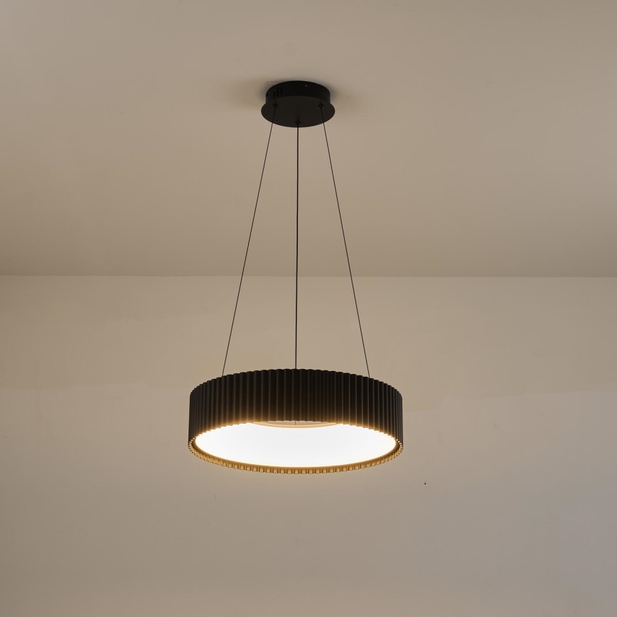 Світлодіодна підвісна люстра LED/30W/230V 3000K чорний