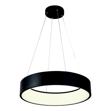 Світлодіодна підвісна люстра LED/30W/230V 3000K діаметр 45 см чорний