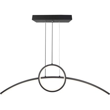 Світлодіодна підвісна люстра LED/30W/230V 4000K 88 см чорний