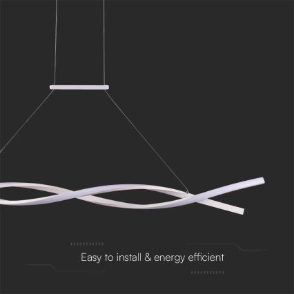 Світлодіодна підвісна люстра LED/30W/230V 4000K білий