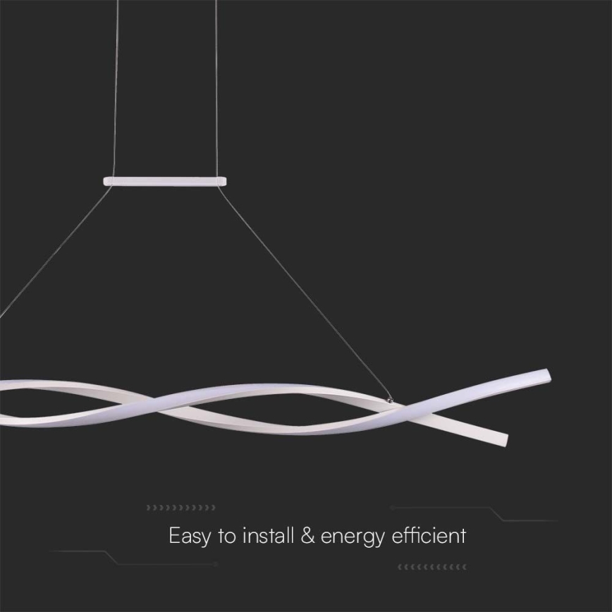 Світлодіодна підвісна люстра LED/30W/230V 4000K білий