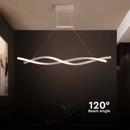 Світлодіодна підвісна люстра LED/30W/230V 4000K білий