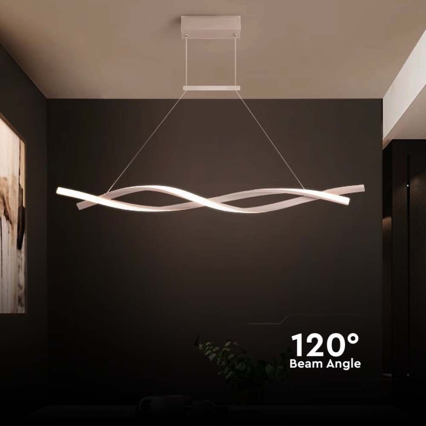 Світлодіодна підвісна люстра LED/30W/230V 4000K білий