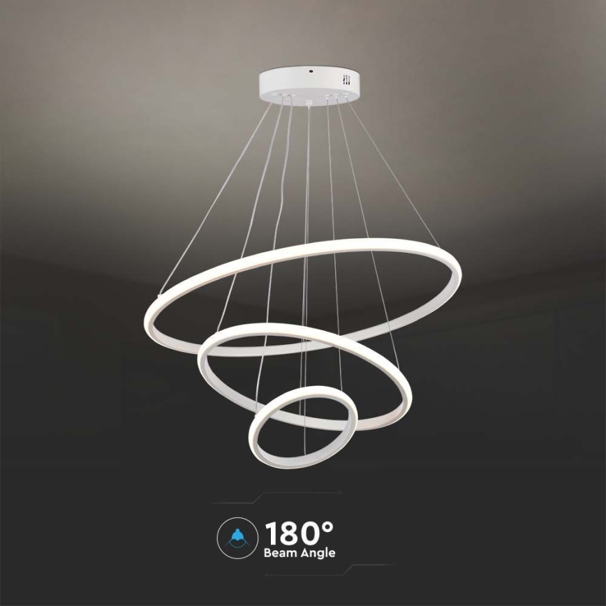 Світлодіодна підвісна люстра LED/32W/230V 3000K білий