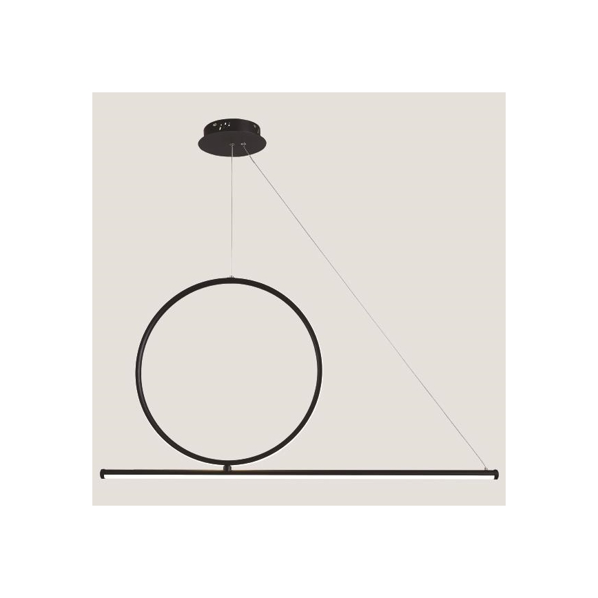 Світлодіодна підвісна люстра LED/32W/230V 3000K чорний