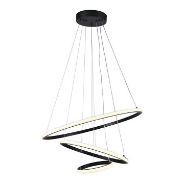 Світлодіодна підвісна люстра LED/32W/230V 3000K чорний