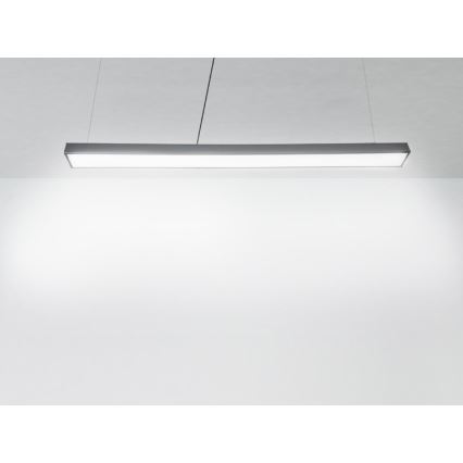 Світлодіодна підвісна люстра LED/32W/230V 4000K діаметр 120 см чорний