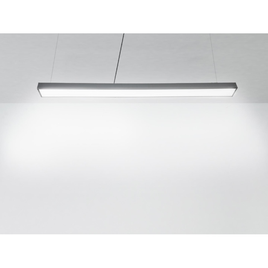 Світлодіодна підвісна люстра LED/32W/230V 4000K діаметр 120 см чорний