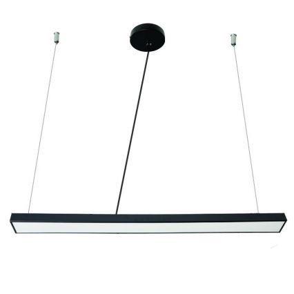 Світлодіодна підвісна люстра LED/32W/230V 4000K діаметр 120 см чорний